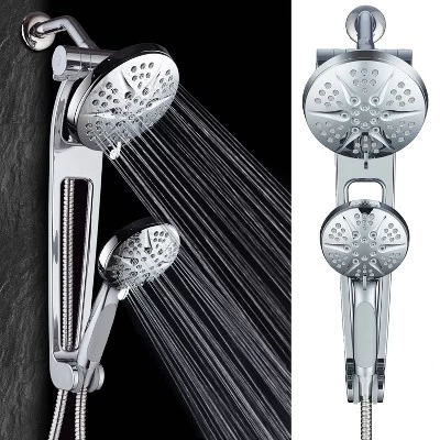 6" 48 Setting Hotelspa Aquabar High Pressure Luxury Three-Way Handheld Shower Head Combo Chrome - AquaDance - Image 5
