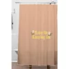 Camille Allen Keep On Keeping On Shower Curtain Pink - Deny Designs