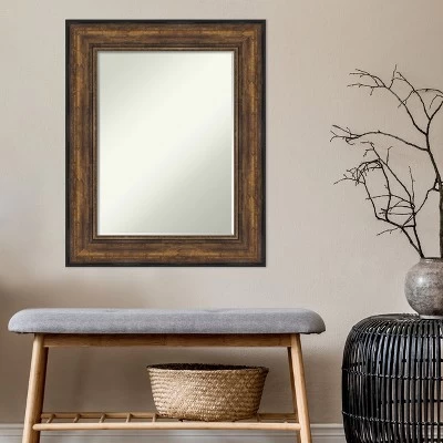Amanti Art Ballroom Bronze Petite Bevel Bathroom Wall Mirror 31.5 X 25.5 In. - Image 6