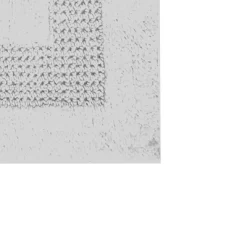 Classic Racetrack Cotton Bath Rug 20" X 30" White By Perthshire Platinum Collection