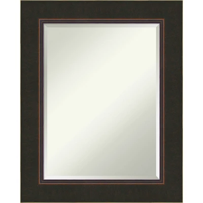Amanti Art Milano Bronze Beveled Wood Bathroom Wall Mirror - Image 10
