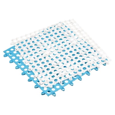 Unique Bargains Interlocking Cushion Non-Slip Drain Floor Tiles Mat For Bathroom Pool With Suction Cups - Image 5