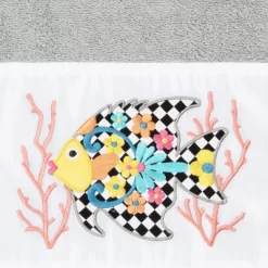 Set Of 3 Feliz Embroidered Towels - Linum Home Textiles