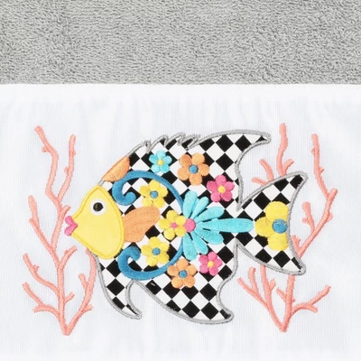 Set Of 3 Feliz Embroidered Towels - Linum Home Textiles