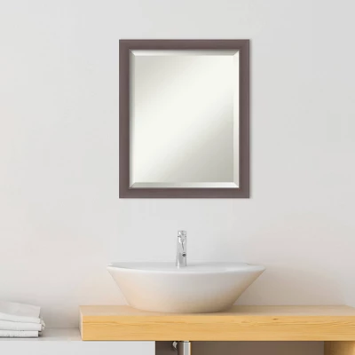 Urban Framed Bathroom Vanity Wall Mirror Pewter - Amanti Art - Image 7
