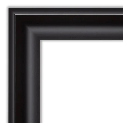 44" X 33" Non-Beveled Grand Bathroom Wall Mirror Black - Amanti Art - Image 2