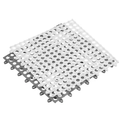 Unique Bargains Interlocking Cushion Non-Slip Drain Floor Tiles Mat For Bathroom Pool With Suction Cups - Image 7