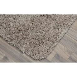 Serendipity Solid Shaggy Washable Nylon Bath Rug - Garland