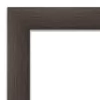 Amanti Art Hardwood Petite Bevel Wood Bathroom Wall Mirror