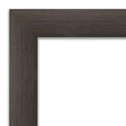 Amanti Art Hardwood Petite Bevel Wood Bathroom Wall Mirror