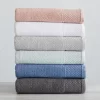 Market & Place Cotton Quick Dry Textured 6-Piece Bath Towel Set