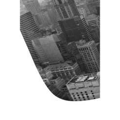 Bethany Young Photography In A New York State Of Mind Memory Foam Bath Mat Black/White - Deny Designs