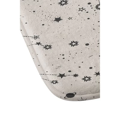 Iveta Abolina Starry Night Memory Foam Bath Mat Beige - Deny Designs
