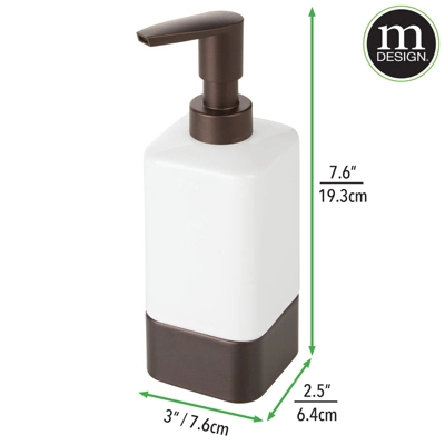 MDesign Ceramic Refillable Liquid Soap Dispenser Pump - Image 6