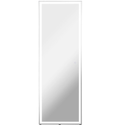 Soraya 65" X 22" Full-length Frameless Anti-Fog Plug-in/Hardwire Aluminum Front-lit Tri-color LED Freestand/Hang Mirror W/ Touch Control - JONATHAN Y - Image 3
