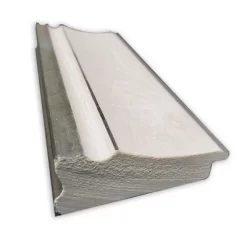 33" X 27" Non-Beveled Trio White Wash Silver Bathroom Wall Mirror - Amanti Art