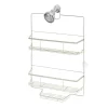 Everett Wide Shower Caddy Silver - IDESIGN