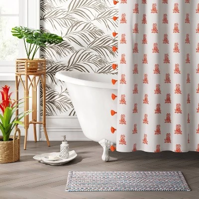 20"x32" Woven Pattern Flat Bath Rug - Opalhouse⢠- Image 2