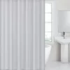 Kate Aurora Hotel Collection Mold & Mildew Resistant 100% Waterproof Light Gray Fabric Shower Curtain Liner - Standard Size