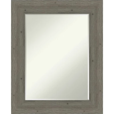 Amanti Art Fencepost Petite Bevel Wood Bathroom Wall Mirror - Image 10