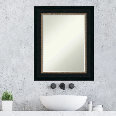 Amanti Art Paragon Bronze Petite Bevel Bathroom Wall Mirror 30.5 X 24.5 In. - Image 4