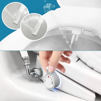 Electronic Smart Toilet Seat Fits Elongated Toilets White - BidetMate - Image 2