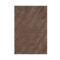 Unique Stripe Honeycomb Sculptured Bath Rug Is Made Soft Plush Cotton Is Super Soft The Touch Stone