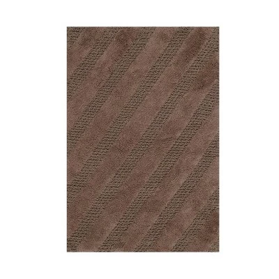 Unique Stripe Honeycomb Sculptured Bath Rug Is Made Soft Plush Cotton Is Super Soft The Touch Stone