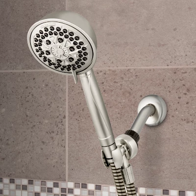 7 Mode Power Pulse Hand Held Single Shower Head Brushed Nickel - Waterpik - Image 3
