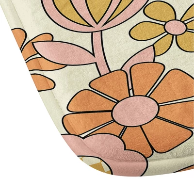 34"x21" Jenean Morrison Checkered Past Memory Foam Bath Mat Coral - Deny Designs - Image 2