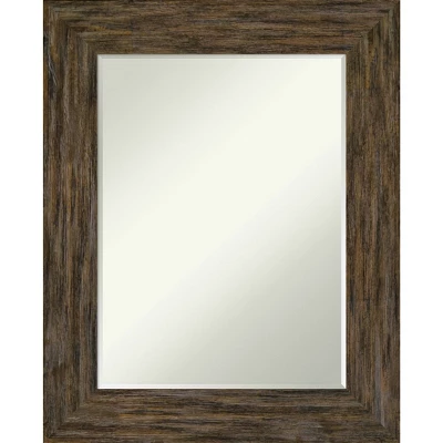 Amanti Art Fencepost Petite Bevel Wood Bathroom Wall Mirror - Image 9