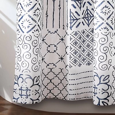 72x72 Monique Shower Curtain Blue – Lush Décor - Image 3
