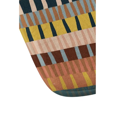 Alisa Galitsyna Mix Of Stripes 2 Memory Foam Bath Mat Gray - Deny Designs - Image 2