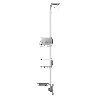 Simplehuman Over Door Shower Caddy Stainless Steel/Anodized Aluminum Silver - Image 6