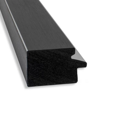 41" X 30" Non-Beveled Eva Narrow Bathroom Wall Mirror Black - Amanti Art