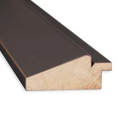 23" X 29" Non-Beveled Lara Wood Bathroom Wall Mirror Bronze - Amanti Art