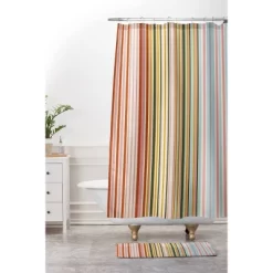 Magical Stripes Memory Foam Bath Mat - Deny Designs