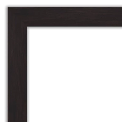 42" X 31" Non-Beveled Furniture Narrow Bathroom Wall Mirror Espresso Brown - Amanti Art - Image 2