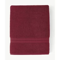 6pc Liam Performance Towel Set Cranberry - Blue Loom