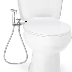 CleanSpa Luxury Hand-Held Bidet Sprayer And Holster With Integrated Shut Off Silver - Brondell