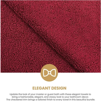 Plush And Highly Absorbent Greenbury Rayon From Bamboo And Cotton Blend Plush And Durable Modern Assorted 6-Piece Towels Set By Blue Nile Mills - Image 5