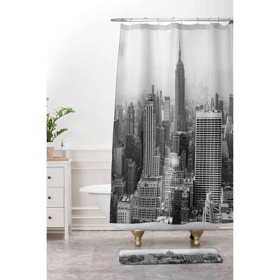 Bethany Young Photography In A New York State Of Mind Memory Foam Bath Mat Black/White - Deny Designs - Image 2