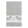 Quinn Embellished Bath Towel Set Light Gray - Linum Home Textiles