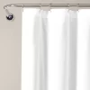 72"x72" Allison Ruffle Shower Curtain White - Lush Décor