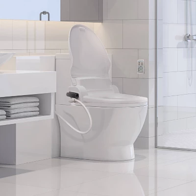 SB-1000WE Electric Bidet Toilet Seat For Elongated Toilets White - SmartBidet - Image 2
