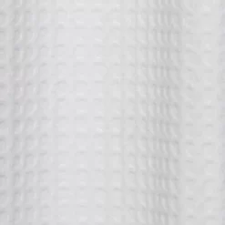 Belgian Waffle Shower Curtain White - Moda At Home