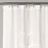 Single Ruffle Flower Shower Curtain - Lush Décor