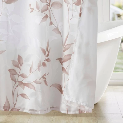 Rosalie Burnout Printed Shower Curtain - Image 4