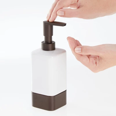 MDesign Ceramic Refillable Liquid Soap Dispenser Pump - Image 3