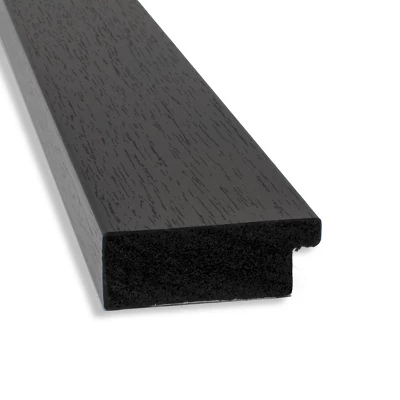 42" X 31" Non-Beveled Furniture Narrow Bathroom Wall Mirror Espresso Brown - Amanti Art